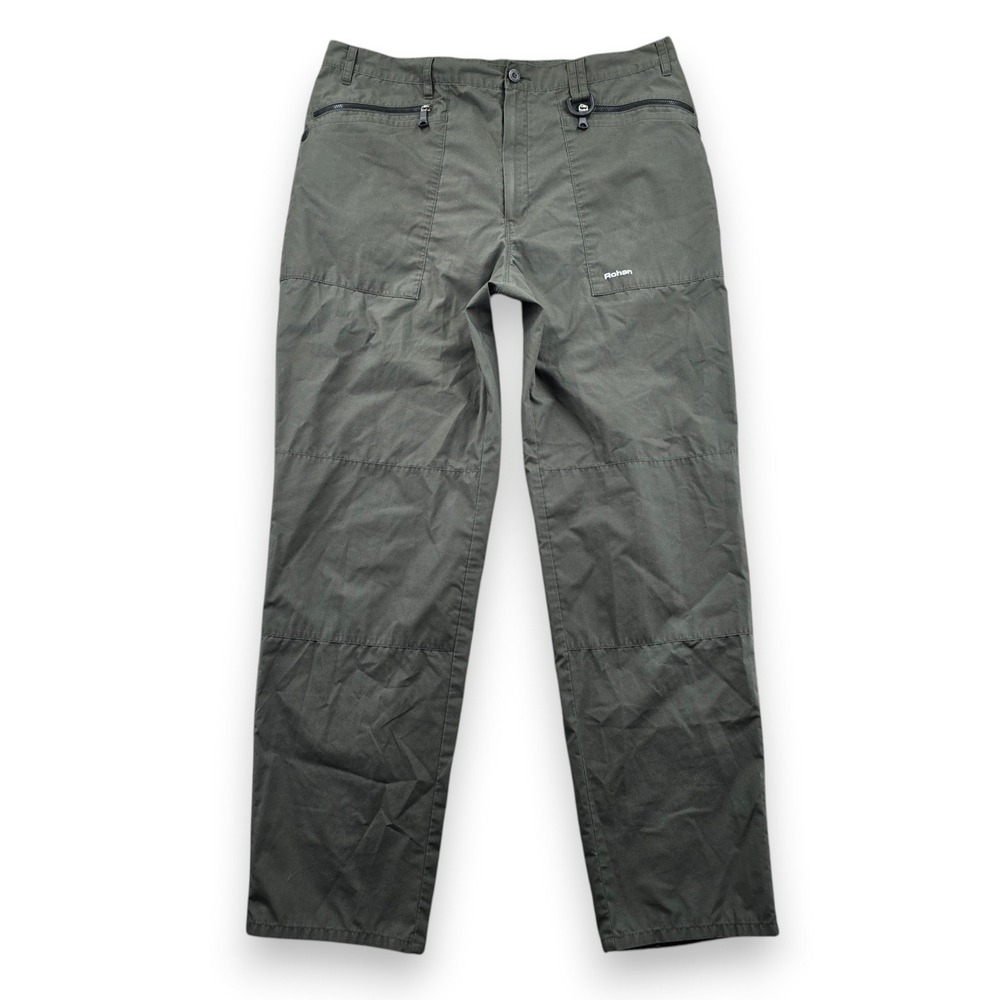 Rohan Mens Outdoor Hiking Pants Olive Green Multi Pocket "Bags" Airlight 36x31